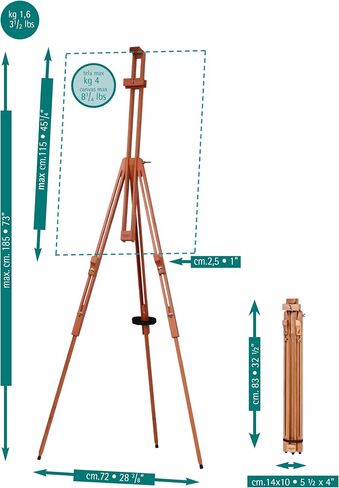 Mabef Field Large Basic Folding Easel, Natural in Kuwait