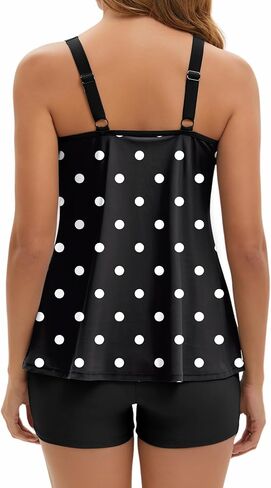 Arolina Tankini Swimsuits for Women Tummy Control Two Piece Bathing Suits Flowy Swim Tops with Boy Shorts in Saudi Arabia