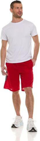 BILLIONHATS Mens Mesh Basketball Shorts, Assorted Colors and Sizes Per Case, Gym and Workout 11 Inch with Pockets in Saudi Arabia