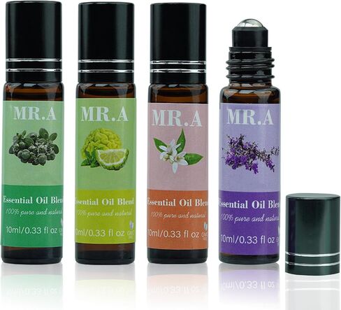 3 Pack Essential Roll On Blend Oils Set, 100% Natural Fragrance Oil, Aromatherapy Roll On Blend Oil with Pure Lavender Oil, Gift for Women Men 0.33 fl.oz in Kuwait