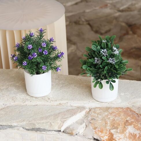 TOTOGA Artificial Hanging Plants 2 Pack Fake Potted Plants for Wall Home Room Office Indoor Decor (2 Pcs) in Saudi Arabia
