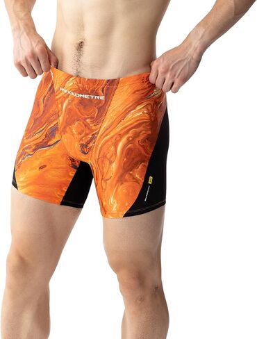 MY KILOMETRE Men's Square Leg Swimsuits Briefs Quick Dry Durable Athletic Swim Jammers for Training Swimming in Kuwait