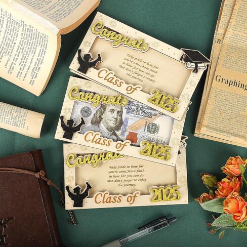 2025 Graduation Money Holder,Acrylic Graduation Gifts Money Cards Envelope Wallet Gifts for Graduates, High School,Graduation Party Favor Supplies in Saudi Arabia