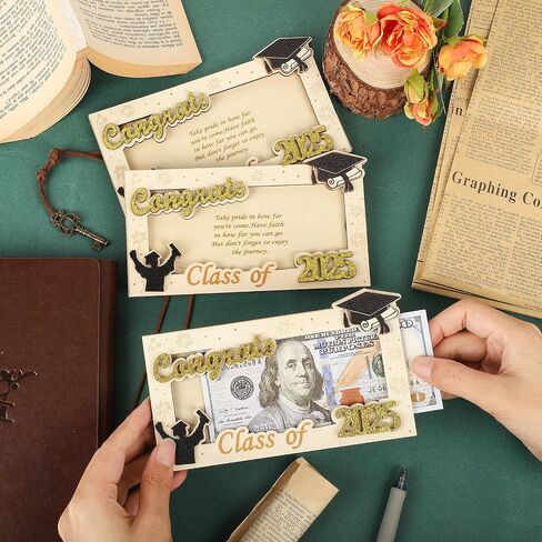 2025 Graduation Money Holder,Acrylic Graduation Gifts Money Cards Envelope Wallet Gifts for Graduates, High School,Graduation Party Favor Supplies in Saudi Arabia