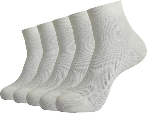 Women Men Cotton Ankle Crew Socks,Comfort Breathable Dress Socks，Super soft Quarter Socks 5 Pairs in Saudi Arabia
