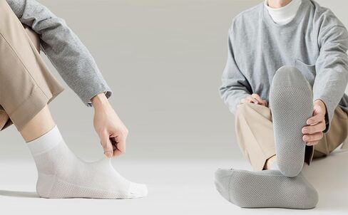 Women Men Cotton Ankle Crew Socks,Comfort Breathable Dress Socks，Super soft Quarter Socks 5 Pairs in Saudi Arabia