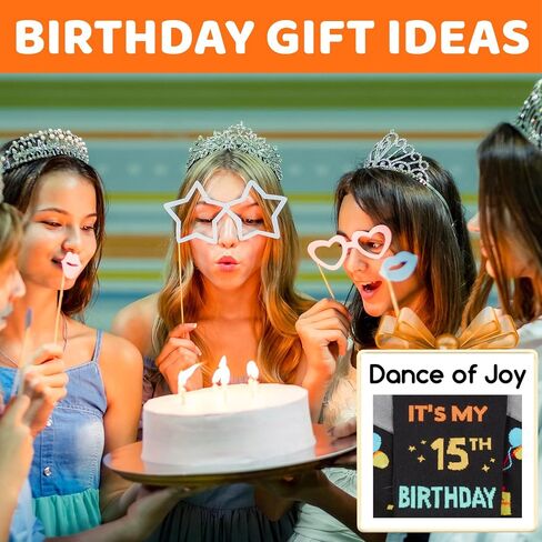 HAPPYPOP 14th Birthday Gifts for Boys - Socks for Teens Age 14, Presents for 14 Year Old Girls, 14 Yr Old Gift Ideas With Greeting Card in Saudi Arabia