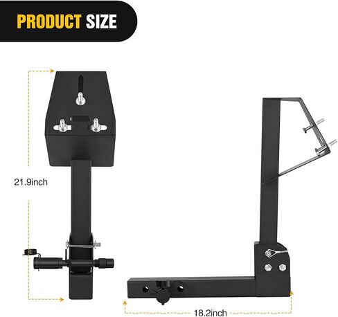 Nilight Trailer Hitch Spare Tire Carrier Adjustable Hitch Spare Tire Mount for Truck SUV ATV UTV for 2 Inch Receiver Fits 4 & 5 & 6 Lugs Trailer Wheels in Saudi Arabia
