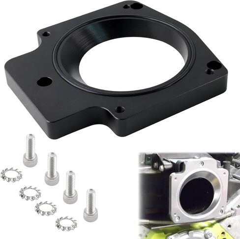 92mm LS Throttle Body Adapter Compatible WithLS1 3 Bolt Intake Manifold to LS3 4 Bolt Throttle Body DBC LM7 LR4 LQ4 LS6 L59 LQ9 LM4 L33 LSX 4.8L 5.3L 5.7L 6.0L Replacement for 551513 in Kuwait