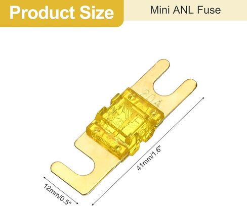Meccanixity 5 PCS 60 A 32 V MINI ANL FUSE استبدال الحماية الكهربائية للشفرة FUSE لنظام الفيديو الصوتية البحرية للسيارات in Kuwait