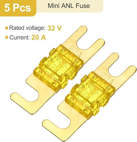 Meccanixity 5 PCS 60 A 32 V MINI ANL FUSE استبدال الحماية الكهربائية للشفرة FUSE لنظام الفيديو الصوتية البحرية للسيارات in Kuwait