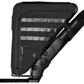 GAMA Adventure Series Gen 2 Rear Roll Bar Storage Bags for Jeep Wrangler JL/4xe 4-Door (2024 & Up) – Heavy-Duty Overland Cargo Bag Set – Rear Tool & Gear Organizer – Black