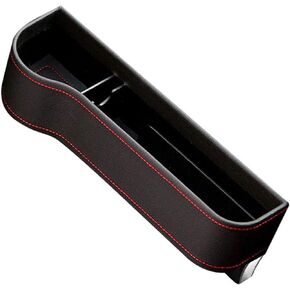 Car Seat Storage Box, Side Pocket Gap Filling Storage Box of Driver's Seat Console with Cup Holder,for Mobile Phone Key Card Wallet Sunglasses