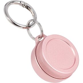 Metal Carrying Case - Portable Daily Travel Keychain Container Waterproof, Small Holder for Earplugs, Pills, Coins Compatible with Loop, Eargasm & Vibes, Compact Mini Purse Pill Box Container (Black)