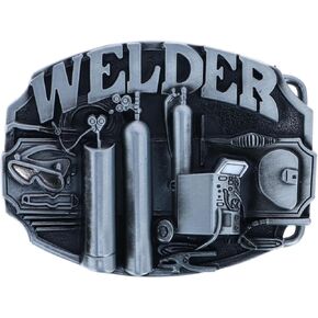 CTM Men Men Silver Trade Welder Belt
