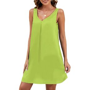 Mawor Lightgowns for Women Satin v Neck Soft Comfy Wear