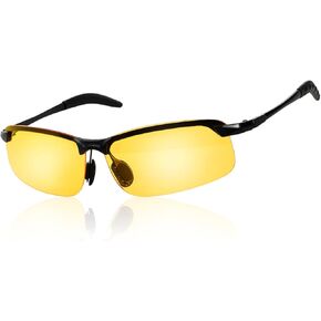 Night Vision Glasses - Motorcycle Night Vision Glasses for Driving, UV400 Protected - Anti Glare Polarized - Blue Light Filter Sunglassess