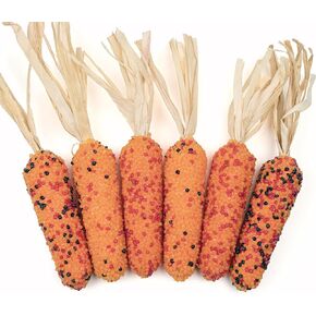 6pcs 5inch الذرة المزيفة 3 ألوان الذرة الهندية الاصطناعية كوبس كوانزا الذرة لخريف المنزل الديكور المطبخ