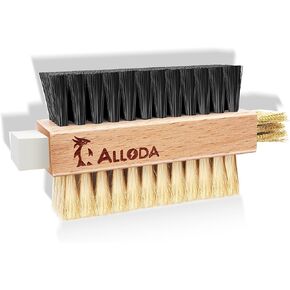 Cleaning Brushes, Shoe Brush for Multi Purpose, Soft Shoe Cleaner & Hard Sneaker Cleaner for Wet Clean, Brass Suede Shoe Cleaner & Eraser Suede Brush for Wet/Dry Spot Clean, Alloda (Rectangular)