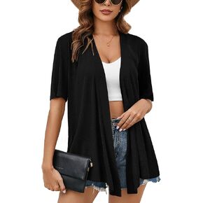Heymoments Women's Lightweight Open Cardigans Cardigans Short Short Dress Drape Summer Cardigan S-2XL