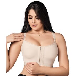 Forma Tu Cuerpo Post Op Bra – Front Closure Compression Bras for Women Post Surgery, Augmentation & Reduction Recovery