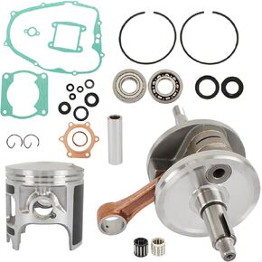 WFLNHB Piston Gasket Kit CrankShaft Main Bearing Oil Seal Kit Replacement for Yamaha Blaster 200 YFS200 1988-2006 7F-11400-00-00 93102-25331-00 2XJ-11631-01-97
