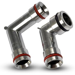 Upgraded Aluminum Heater Hose Connectors Fittings Elbow Upper &Lower 47065HP Compatible with Buick Lacrosse Lesabre Lucerne Regal for Chevrolet Impala Camaro for Oldsmobile for Pontiac Grand Prix