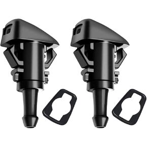 AUCELI Car Windshield Washer Hose Connector Kit, 18PCS 3 Way Type Vehicle Windscreen Water Pipe Adapter, Automotive Wind Screen Wiper Jet Fluid Hose Fitting Splitter, Universal Fit (Black)