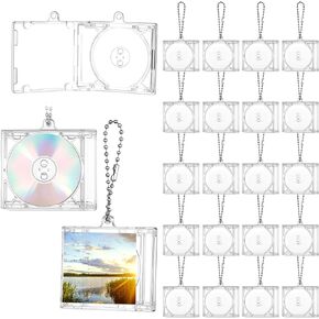 20 pcs mini cd keychain cases cass class cd cload dvd cover bulk dvd jewel keyring music music mini mini mini compact disc arnerant arganization for diy backpack decors decors homes