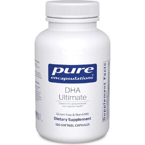 Pure Encapsulations DHA Ultimate | Eco-Friendly Supercritical CO2 Extracted DHA Fish Oil Concentrate | 60 Softgel Capsules