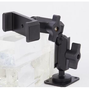 Aluminum Alloy Phone Mount for 2024+ Jeep Wrangler JL/JLU/4XE & Gladiator JT, –360° Adjustable 2024-2025 Wrangler Cell Phone Holder, Fits Secure 4.7"-6.8" Phone Including iPhone/Samsung