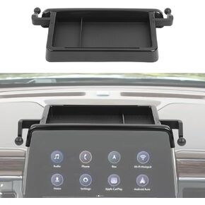 CheroCar for GMC Yukon 2021 2022 2023 2024 Center Control Phone Holder Mount with Storage,Cell Phone Holder Multi-Mount Dash Tray Storage Box,Interior Accessories ABS Black