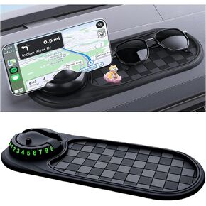 Multifunction Car Anti-Slip Mat,Multifunctional car Dashboard Mobile Phone Holder,car Accessories Anti Slip mat Phone Holder for Phones, Sunglasses, Keys, Gadgets