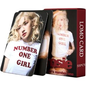 55 PCS Blackpink Rose Small Card Number one Girl Cards Rosie Lomo Cards, Photocards