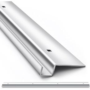 2 PCS 10GA Steel Ramps Bracket for 48 "× 4" منحدرات مقطورة شديدة التحمل ترفع نهايات قناة تثبيت الشفاه للمقطورات الخلفية أسرة الجذع