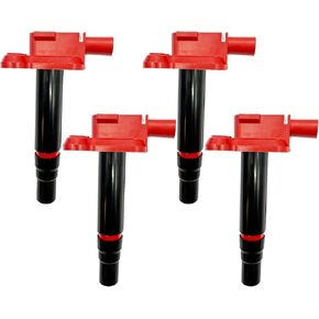 Performance Ignition Coil Packs Set Of 4 Compatible With Audi A4 A6 A8 RS6 S6 S8 TT VW Passat Beetle GOLF SHARAN 1.8 1.8T L4 4.2 4.2T V8 Replacement For UF274 06B905115E