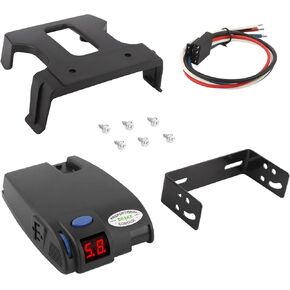 Electronic Brake Controller – Proportional Brake Control, Digital Readout, Manual Override, Self-Leveling, Compatible with Ford, GM, Chevy, Dodge, Ram, Toyota, SUV, Trucks, and Trailers with 1-3 Axles