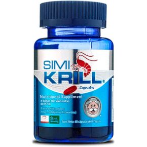 Simikrill Omega-3 Krill Oil – 1000mg Per Serving | EPA + DHA + Phospholipids + Astaxanthin | Supports Heart, Brain & Joint Health – 60 Softgels