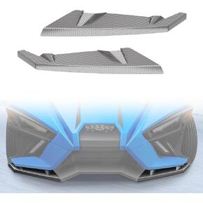 Front Wing Guards Trim for Polaris Slingshot 2020-2024, Carbon Fiber Texture Front Bumper Winglet Decoration Protector Wing Cover for Slingshot 2020-2024 Accessories