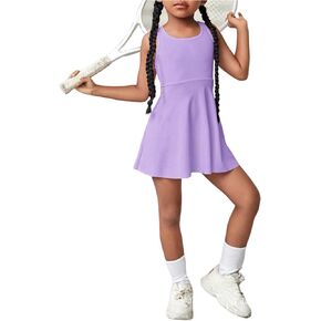 Soly Hux Toddler Girl Girlless Mini Tennis Tennis Dress Kids Athletic Workout Golf Tank Dresses Activewear