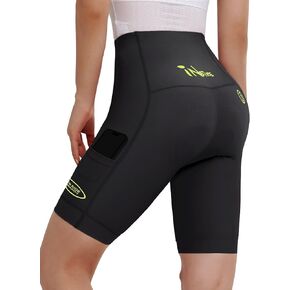 INBIKE Women's Bike Shorts with Pockets 4D High Density Sponge Padded Cycling Shorts Women Reflective Breathable in Kuwait