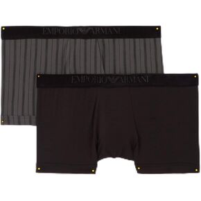 Emporio Armani Men's Tartan Gift Box 2-Pack Trunk