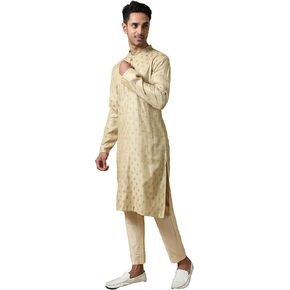 Filori Studio - Men's Authentic Jacquard Woven Design Long Kurta (Kurta Only)