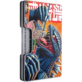 Printed Aluminum Wallet for Men - Slim Money Clip & Card Holder with Printed Finish. Enhanced RFID Blocking, Compact, Unique & Minimalist Wallets