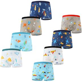 Boys 'و Toddler Cotton Boxer Boxer ملخصات الأطفال الداخلية 8 حزمة