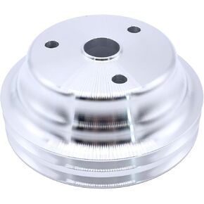 LWP Long Water Pump بكرة مرفعة مزدوجة Grankshaving لـ Chevy SBC 283-350 Billet Aluminium