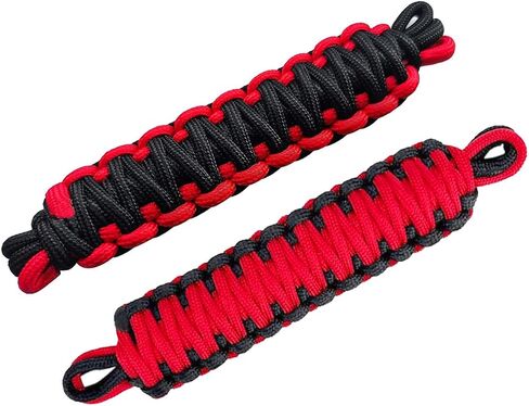 Door Limiting Straps for 1987-2023 Wrangler CJ YJ TJ JK JL & Gladiator JT Truck Retractable High Toughness Swing Limiter Replacement Parts 2 Pack (Red and Black) in Saudi Arabia