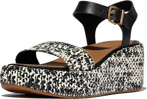 Fitflop النسائية اللطيفة للسيدات المنسوجة إسفين الكاحل في الكاحل in Kuwait