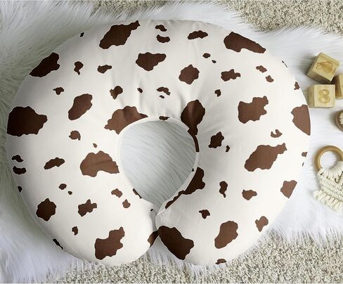 Sweet Jojo Designs Farm Animals Nursing Pillow Cover Breastfeeding Pillowcase for Newborn Infant Bottle Breast Feeding (Pillow NOT Included) Watercolor Farmhouse Barn Horse Cow Sheep Gender Neutral in Saudi Arabia