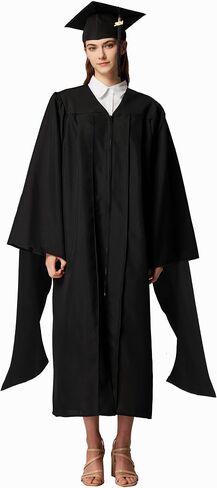 MyGradday Graduation Master Cap و Gown Master Regalia مع حزمة Tassel Black 2024 2025 in Kuwait